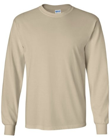 Gildan Ultra Cotton 6 oz. Long-Sleeve T-Shirt (G240) SAND - Beige -