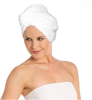 Vossen Frottierturban, One Size, White