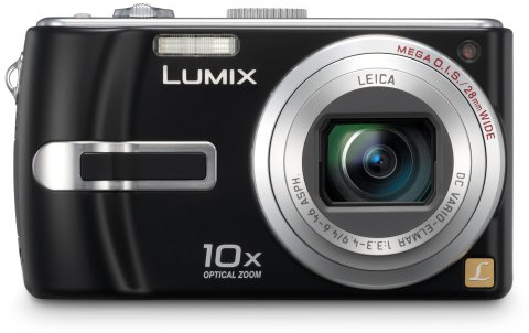 Panasonic DMC-TZ3 EG-K Digitalkamera (7 Megapixel, 10-fach opt. Zoom, 7,6 cm (3 Zoll) Display, Bildstabilisator) tiefschwarz