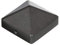 Alberts 217082 Pfostenkappe für Holzpfosten | hohe Form | Aluminiumguss | anthrazit-metalic | 70 x 70 mm