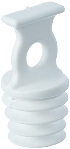 GARDINIA Endfeststeller für Vorhangschienen GE und P2Ü mit Ausstanzungen Ø 9-11 mm, 10 Stück, Kunststoff, Weiß