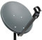 Premium X PXS45 Satellitenschüssel 45cm Stahl Anthrazit Satellitenantenne SAT Spiegel mit LNB Tragarm und Masthalterung