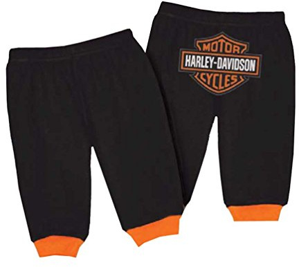 Harley-Davidson Baby Boys' Interlock Bar & Shield Logo Pants, Black 4050601