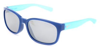 Nike Golf Spirit Sunglasses, Insignia Blue/Hot Lava Frame, Grey with Silver Flash Lens