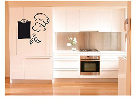 Stickers Chef Cuisinier - Rouge, L 80cm x H 80cm