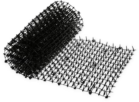Gardener's Supply Company Cat Scat Mat | Harmless & Non-Toxic Animal Deterrer for Indoor Outdoor Garden & Plant Protection | 6.5 Feet Long - Easy to Cut to Size - Black