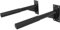 GORILLA SPORTS® Barre Dips - Montage Mural, Antidérapant, Longueur des Poignées 51 cm, Cadre en Acier Stable, Charge Max 350 kg, Noir - Traction Musculation, Materiel Sport Maison