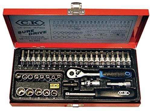C.K 4655 Sure Drive Socket Set 1/4-Inch Drive (39 Pieces)