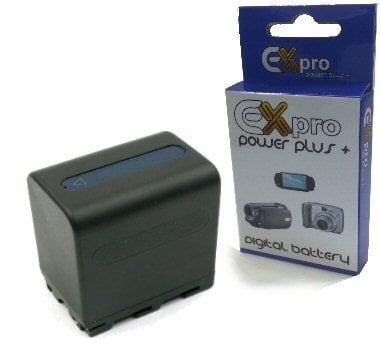 Ex-Pro Sony NPFM90, NP-FM90, High Power Plus+ 4350mAh Replacement Lithium Li-on Digital Camera Battery for Sony Camera/Camcorders :- DCR-DVD201, DCR-DVD301, DCR-DVD300