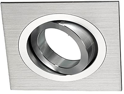 wonderlamp Clasic W-E0 Foco empotrable Cuadrado, Aluminio, 1 UNIDAD