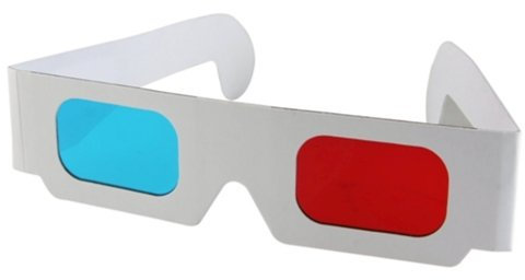 20x Lunette 3D 3 Dimensionnel Anaglyphe Rouge Bleu DVD
