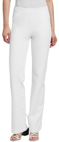 Lyssé Women's Denim Trouser, White, S