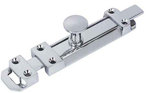 Polished Chrome Door Bolt, 150mm
