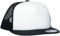 Flexfit Unisex 6005fw-foam Trucker With White Front Cap, Blk/wht/blk, Einheitsgröße EU