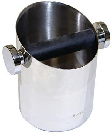 Motta 7750 – Caja para los posos de café (Acero Inoxidable, 10,5 cm)