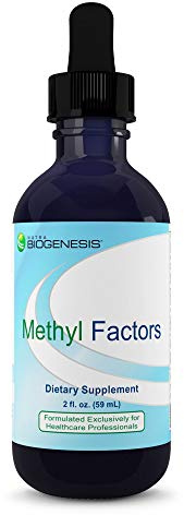 Nutra Biogenesis Methyl Factors - Vitamin B12 Drops, Methylfolate Drops, Sublingual Liquid for Women & Men, B Complex with Folic Acid for Kids & Adults, Energy Supplement, Sugar Free - 2 Fl Oz