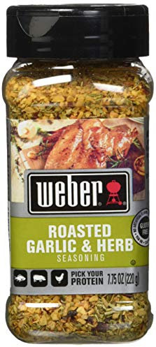 Weber Seasoning, Roasted Garlic and Herb, 7.75 Ounce