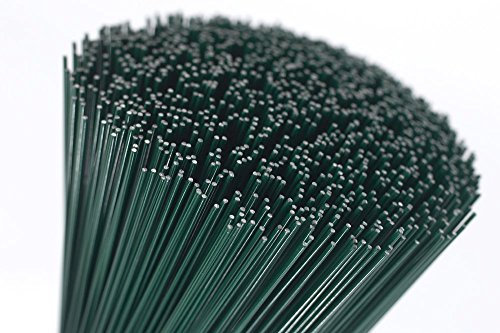 floral natalie 100 Fili di Ferro Smaltati Verdi Lunghi 25cm Calibro 18 da Fiorista