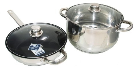 Set of 2 Buckingham Induction Saute Pan 2.7 LTR. & Deep Casserole 6 LTR.