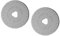 OLFA Ersatzklinge für Rollenschneider, 45 mm, 2 Stück