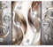 murando - Vlies Fototapete Abstrakt 350x256 cm - Foto Tapete Schlafzimmer Wohnzimmer Moderne Vliestapete XXL Wandtapete Motivtapeten Bildtapete 3d Effekt Wand Dekoration - Diamant beige a-A-0153-a-c