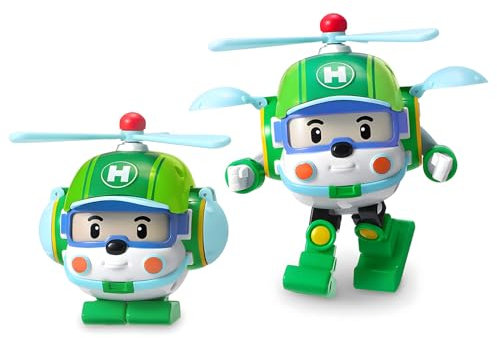 Robocar Poli - Figurine Transformable Héli - Robot ou Hélicoptère - 10 cm - Jouet Maternelle