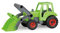 Lena 04213 EcoActives Traktor mit Frontlader, Nutzfahrzeug ca. 35 cm, robuster grüner Trecker mit Schaufel, natürlicher Holzgeruch durch ökologischen Holzanteil, Spielfahrzeug für Kinder ab 2 Jahre