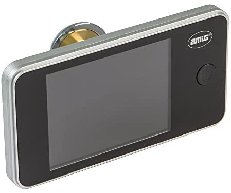 Amig - Judas de Porte Numérique LCD 3,2'' | Caméra Vidéo 1,3 MP | Angle de Vision 160° | Installation Facile, Argenté