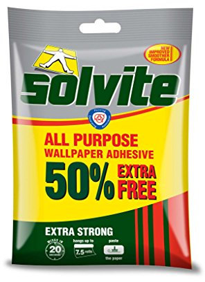 Solvite All Purpose Wallpaper Adhesive 5 Roll + 50% Extra Free