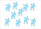 Miniblings 10x Bügelbilder Aufnäher 32mm GLATT Elch Rentier Elche Xmas Patch Bügelbild I Kinder Bügelflicken Patches zum Aufbügeln - Flexfolie - Applikation Nähen, Farbe:hellblau