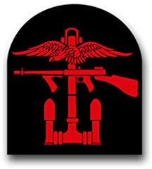 Aufkleber/Sticker Royal Navy Combined Operations Adler Gewehr Wappen 7x6cm A1458