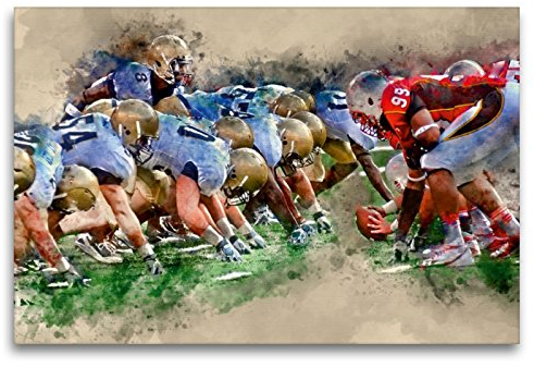 Premium Textil-Leinwand 120 x 80 cm Quer-Format American football | Wandbild, HD-Bild auf Keilrahmen, Fertigbild auf hochwertigem Vlies, Leinwanddruck von Peter Roder