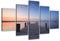 Visario 5516 Bilder auf Leinwand Bild 160 x 80 cm See Steg fünfteilig
