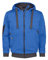 DASSY® Pulse Sweatshirt-Jacke - Größe L - AZURBLAU/ANTHRAZITGRAU