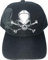 SunGal Totenkopf-Kappe mit Schatten, 3D Stickerei Baseballmütze für Herren (schwarz)