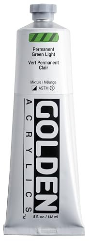 Or 0001250-3 5 oz Acrylique Heavy Body Paint - Permanent Green Light