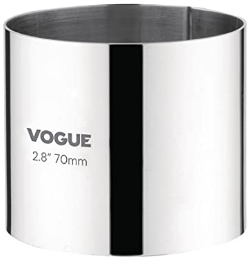 Vogue Mousse Ring 60 x 70 mm, Stainless Steel, Assists in Portion Control, Size: 2.3(H) x 3(Dia)inch, Enhances Food Presentation * Uniformity, CC056 | Assists in portion control and enhances food presentation with consistent uniformity, built for commercial catering.