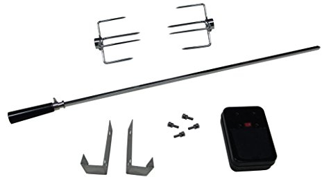 Barbecook Rôtissoire Barbecue à Gaz, broche 80 cm, crochets, fourches et moteur, pour Brahma/Quisson