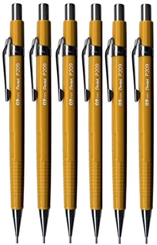 Pentel P209-G P209-G Druckbleistift, 0,9 mm, Gelb, nachfüllbar, P200 Serie