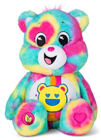 Basic Fun Pflegebären 35cm Mittlerer Plüsch Good Vibes Bär (umweltfreundlich)