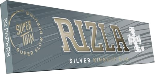 Rizla King Size Silver Slim Pack Of 10