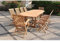 CONCEPT USINE | Salon de Jardin en Teck Massif 10 Personnes | Design KAJANG | Table Ovale + 8 Chaises + 2 Fauteuils | Mobilier Extérieur | Bois de Qualité, Elégant, Durable, Résistant aux Intempéries