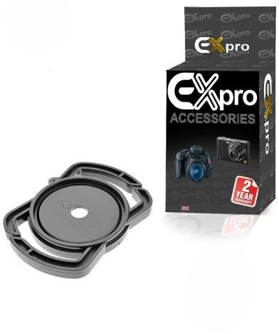Ex-Pro Universal 72mm / 77mm / 82mm Lens Cap Holder Buckle for SLR Camera - Black