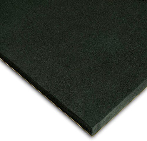 Caucho Esponjoso Plancha Adhesivo Din A3 Medidas 29,7cm x 42cm Grueso 10mm Color negro