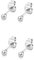 Ohrstecker Silber Klein 3mm - Ohrringe Set 925 Rund - Kugel Ohrringe Silber