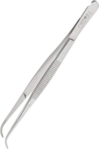 Remos - Pince courbe - inox - longueur 12,5 cm