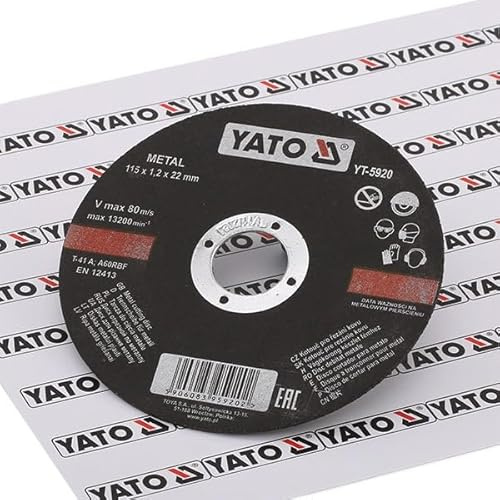 YATO YT-5920 - Metal 115 x 1.2 x 22 mm Cutting Disc