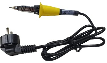 Express, 393, Fer à Souder Electrique Tempo Multipannes 35 W, Soudure Etain, Prêt en 1mn, Idéal pour Interventions Rapides, Collerette Fepose Fer Intégré, Excellente Prise en Main, Jaune et Noir
