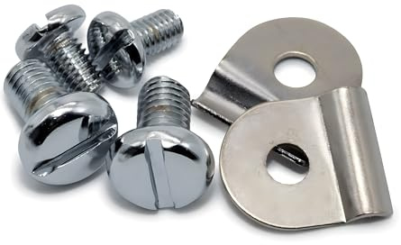 SET Zierschrauben - je 2xM6/ M8 + Kederklemmen - verchromt - für Schwalbe KR51