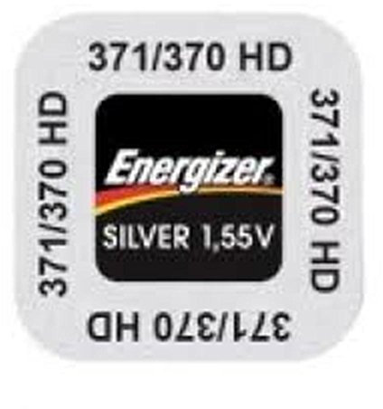 Energizer 371/370 Lot de deux piles 1.55V silver oxide